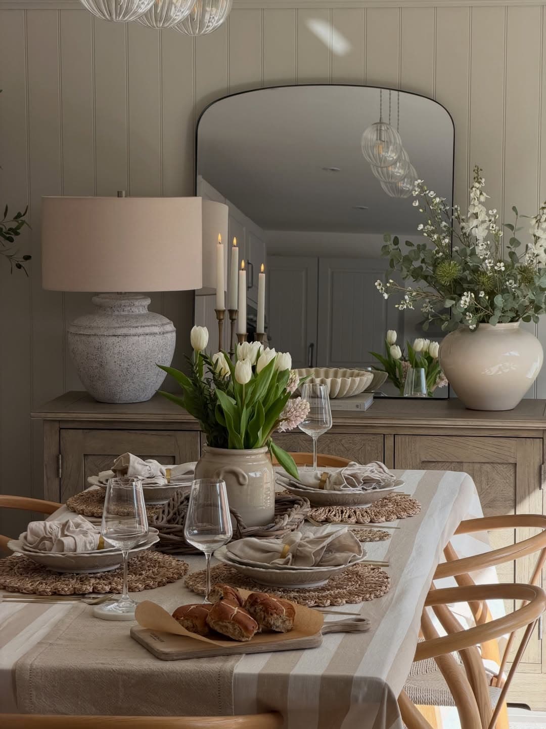 A fresh spring dining area 🌷🍽️✨ spring home decor, spring table, spring table setting, table s.jpg