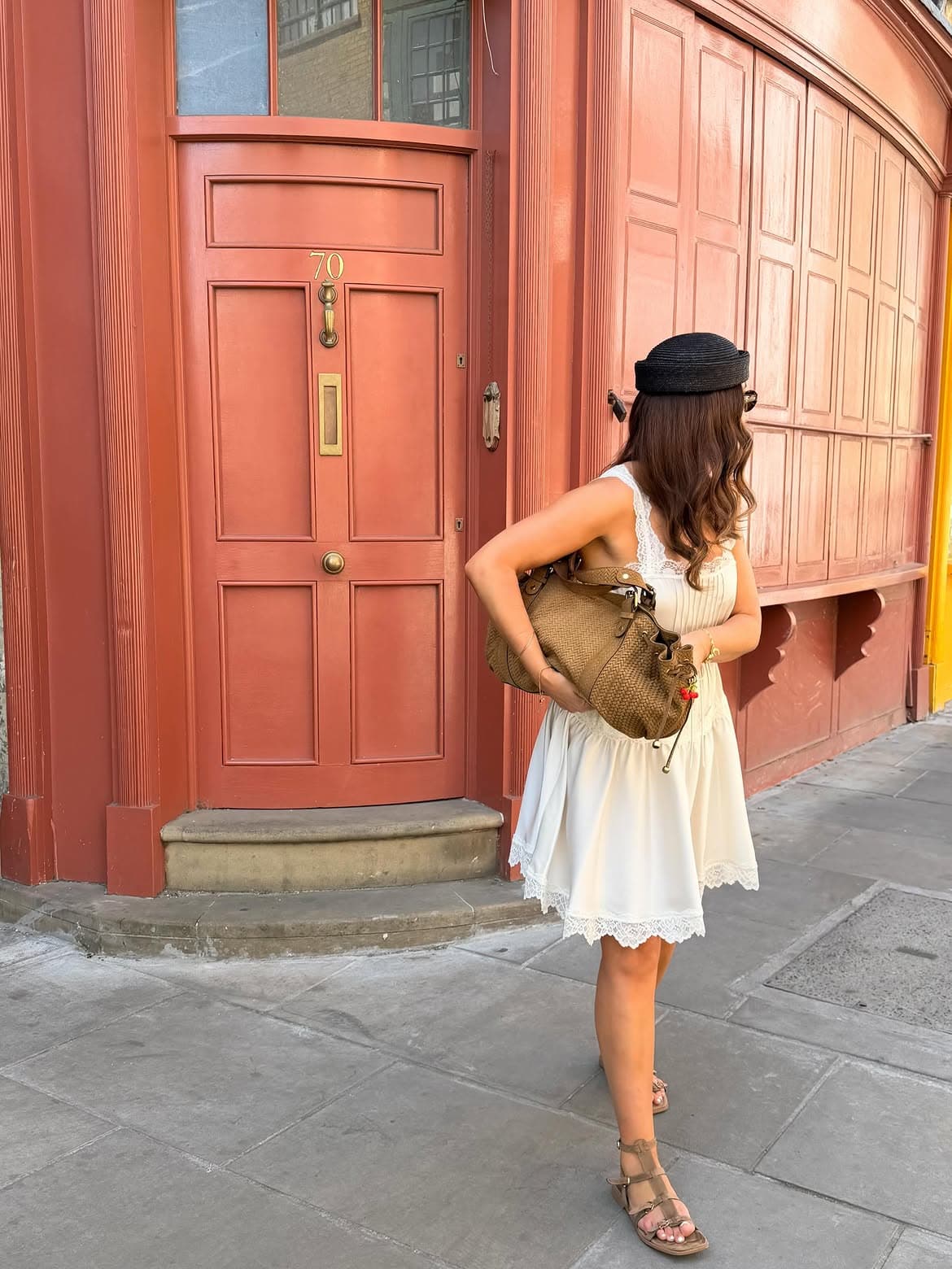 white dress, pill box hat, leather bag — the holy trinity 🤍🎩 pillbox hat @mercantilelondon @lo.jpg